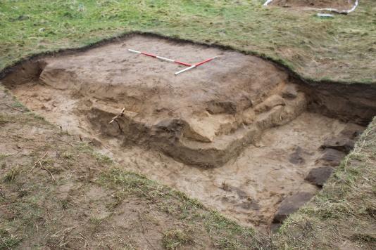 Trench excavated in Magilligan military training ground