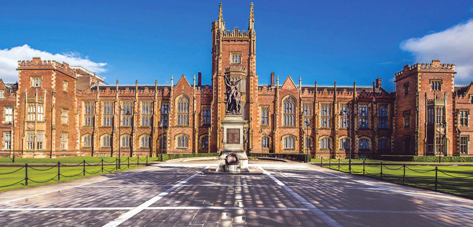Front view of Lanyon Building, Queen's University Belfast