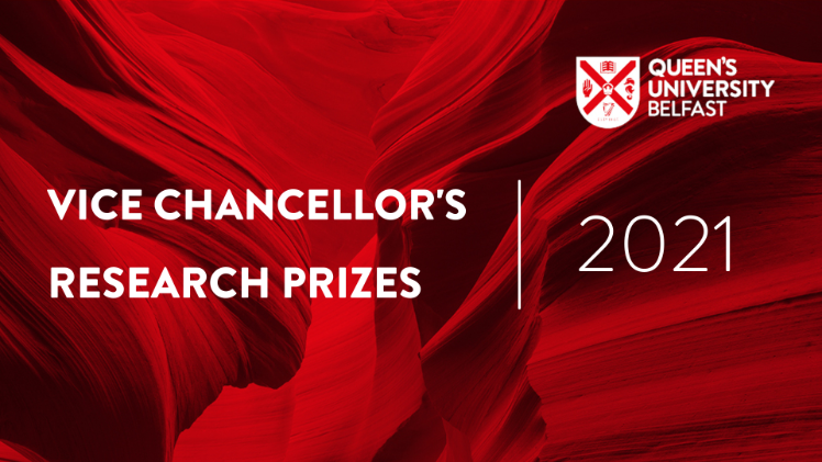 Vice Chancellor's Research Prizes written in white text on red background