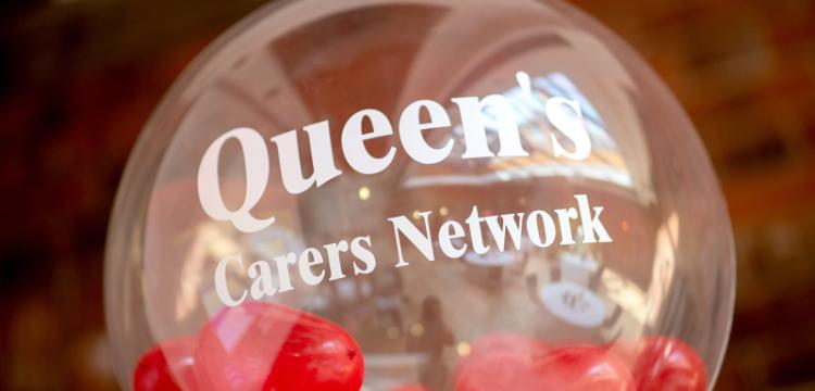 Carers' Network lettering on red balloon