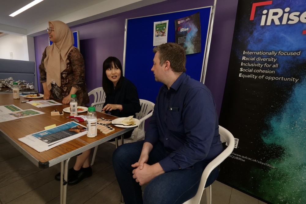 Indonesian culture stall at the Language Centre / iRise Summer Social and Wellbeing event, Peter Froggatt Centre