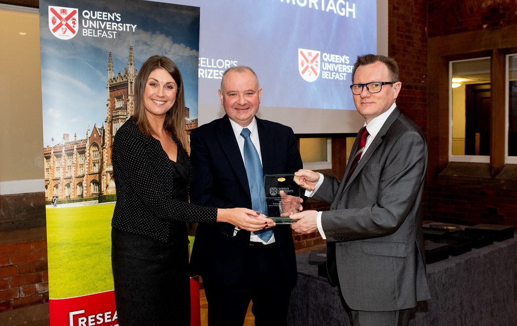 Brendan Murtagh, School of Natural and Built Environment, winner of the Research Impact Prize