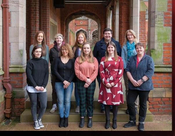 Image of our team at the Lanyon steps in 2019