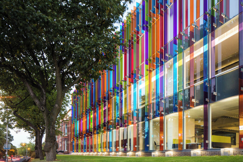 Outside the Queen's computer science building