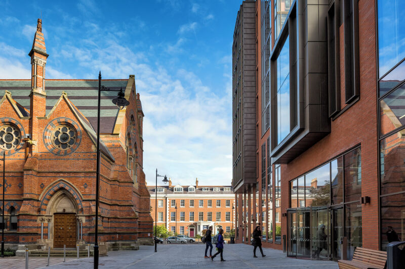 QUB main site tower and graduate school